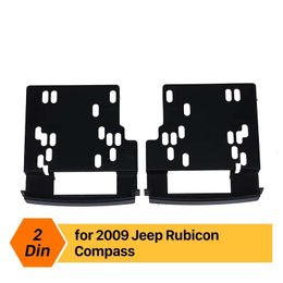 173*98mm 2Din Car Radio Fascia for 2009 Jeep Rubicon Compass Decorative Frame Dash CD Fitting Kit Installation Cover Trim
