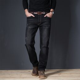 Brand New Men's Slim Elastic Jeans Fashion Business Classic Style Jeans Denim Pants Trousers Male Big Size 44 46 48 201223