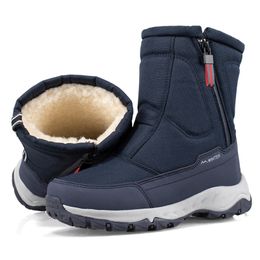 Erkekler Kış Çizmeler Erkekler Kış Ayakkabı Kar Botları Su Geçirmez Kaymaz Kalın Kürk Sıcak Çizmeler -40 Derece 201215