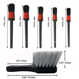 7pcs Detailing Soft Wheel Wash Kit Automobile Tyre Brush Car Washing Cleaning Accessories 201214259l