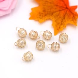 DIY Jewellery High Quality 12MM 14MM ABS Pearl Beads Charm Gold Accessories Charms for Bracelet and Necklace Making