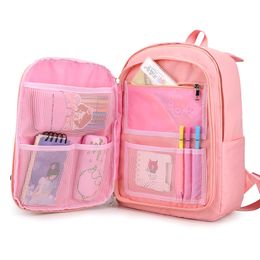 Women Fashion backpack Junior School Bag For Teenager Girls Kids Cute Backpack Laptop Backbag Waterproof Mochila Escolar LJ200918