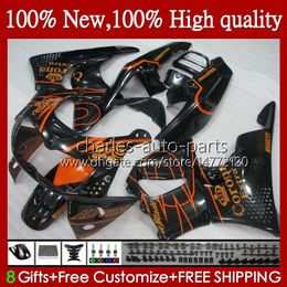 Bodys For HONDA black orange CBR 893RR 900RR CBR893RR 1994 1995 1996 1997 95HC.69 CBR893 CBR900 CBR 900 893 RR CBR900RR 94 95 96 97 Fairing
