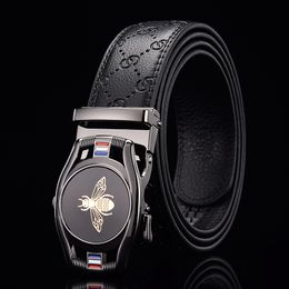 men's belt, automatic buckle, famous brand men's belt, men's luxury belt, stylish leather business belt 201214