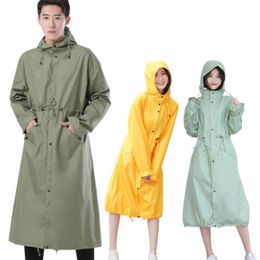 Long Raincoats Women Men Waterproof,Outdoors Rain Ponchos Coat Jackets Female Chubasqueros Impermeables Mujer Big Size 201110