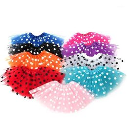 Skirts Toddler Baby Girls Polka Dot Tutu Skirt Tulle Ballet Outfits Kids Costume Dancing Party Children Gradient Clothes