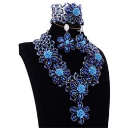 Dark Blue Necklace Set Online Shopping 