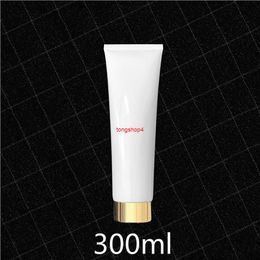 10oz White Squeeze Bottle 300ml Empty Cosmetic Container Refillable Shampoo Lotion Cream Packaging Plastic Tube Free Shippinggood qualtity