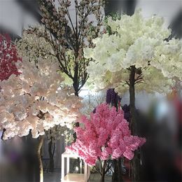 105cm Encryption Cherry Blossom Branch Artificial Flowers 3 Fork Sakura String Silk Flower For Wedding Background Wall Decoration