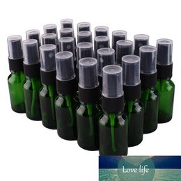 24pcs 15ml Green Glass Spray Bottle w/ Black Fine Mist Sprayer essential oil bottles empty cosmetic containers