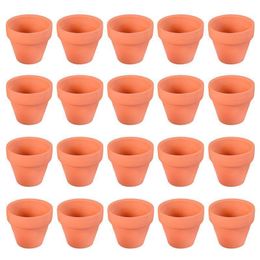 20Pcs Small Mini Terracotta Pot Clay Ceramic Pottery Planter Cactus Flower Pots Succulent Nursery Pots Great For Plants Crafts Y200709