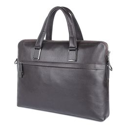 New Handbag Men Briefcase Cow Leather Laptop Bags Men Business Shoulder Bags For Male Office High Quality Men Briefcase