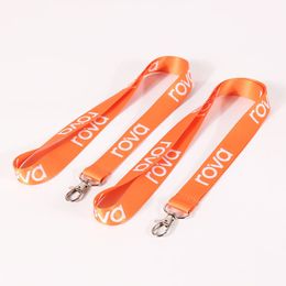 Customise Lanyard Polyester Detachable Strap Necklace String Multiple Colours Custom Logo Mobile Phone Keychain ID Card Lanyard