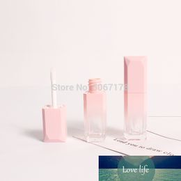 /50pcs Gradient Pink Empty Lip Gloss Tube, Square Lip Gloss Refillable Bottles,Plastic Liquid Lipstick Container