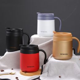 350/500ML Double wall Stainless Steel Thermos Coffee Mug Portable Car Vacuum Flasks Travel Thermo Cup Water Bottler tumbler 201029