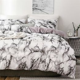 Marble 3D Pattern Designer Beddings and Bed Sets Twin Double Queen Quilt Duvet Cover Comforter Beding Set Luxury Beddingoutlet LJ201127