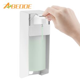 ABEDOE 500ML Elbow Soap Dispenser Soap Lotion Pump Manual Type Sope Dispenser Elbow Sanitizer Dispenser Hospital Devices Y200407