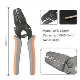 IWS-3220/2820 mini Crimping tool for JST DuPont terminals Hand Crimping pliers for Narrow-pitch Connector Pins Y200321