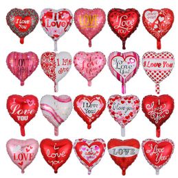 I Love You Balloons Heart Shaped Balloon 18 Inchs Aluminium Film Balloon Wedding Valentines Day Party Supplies 15 Designs YG1033