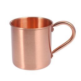 1pcs Copper Mug Creative Coppery Handcrafted Durable Moscow Mule Mugs Coffee Mug for Bar Drinkwares Party Kitchen Y200106