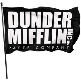 3x5 Dunder Mifflin Flag Banner 100% Polyester Fabric Digital Printing Decorative All Countries National