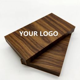 Custom Logo Design Watch Band Wood Box For Apple Milan Nylon Silicone Mi Straps Wooden Packing Boxes AZB01