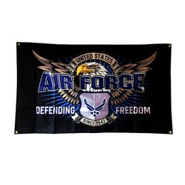 US Air Force Flag 3x5 FT 90x150cm Double Stitching 100D Polyester Festival Gift Indoor Outdoor Printed Hot selling
