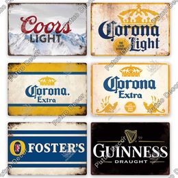 2023 Beer Vintage Tin Sign Metal Sign Decorative Plaque for Pub Bar Wall Man Cave Living Room Club Door Decor Painting for Living Room Best quality