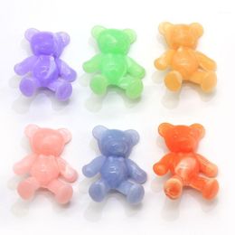 Decorative Objects & Figurines 50/100pcs Kawaii Cartoon Bear Flat Back Resin Cabochon Scrapbooking Decoration Crafts DIY Hair Bows Center Ac