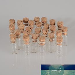 1ml Small Glass Bottles With Corks or Rubber Stopper Glass Transparent