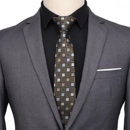 Neck Ties Sitonjwly 7cm For Men's Classic Tie Paisley Floral Jacquard Woven Business Necktie Accessories Men Custom Logo1