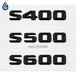 Silver Chrome S500 Rear Emblem Boot Badge Letter Number Sticker Compatible For S Class W220 W221 W222
