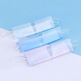 Foldable Disposable Mask Storage Box Mask Keeper Holder Mouth Clip Folding Case Folder Clear Plastic Sheet Protective Organiser ZZC3225