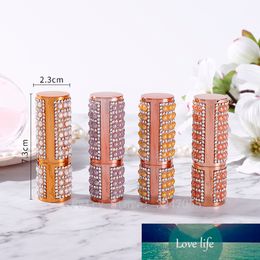 10/30/50pcs 12.1mm Empty Pearl Lipstick Tube, DIY Round White/Orange Lip Balm Container, Refillable Cosmetics Lipstick Packaging