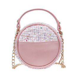 Baby Accessories Kids Girls Princess Bag Baby Messenger Crossbody Bags Shoulder Stylish Zipper Beading Fashion Bags Gifts H jlluce