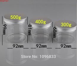 300g 400G 500G Plastic Jar with Aluminium Lid, Cream Jar, Good Sealing Pot, Packaging Container, 10pcs/Lotgood quantity