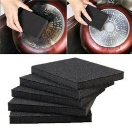 1 Pc Black Emery Magic Cleaner Rub The Pot Remove Except Rust Focal Spots Sponge Cleaning Kitchen Gadgets Accessories