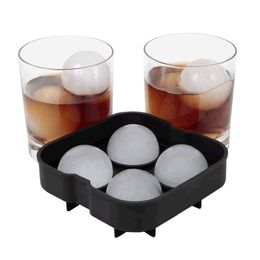 Square Four Holes Chunk Mould Epoxy Resin Silicone Frozen Ice Block Mould Ice Cream Drink Moulds New Arrival 6 08yc L2