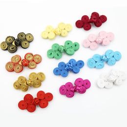 20 Pairs Chinese Cheongsam Tang Suit Buttons Knot Fastener Sewing Three Rounds Cloth Buckle Traditional Handcraft Accessories