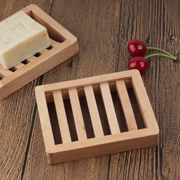 Wooden Soap Dish Tray Holder Storage Soap Rack Plate Boxes Container for Bath Shower Plate Bathroom