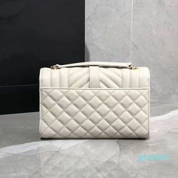 21CM Caviar Leather Envelope Bag crossbody shoulder handbag Designer classic Chain Bag 3 Colours 2022