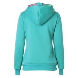 Autumn and winter hoodies women Europe and the United States new long-sleeve Hooded 2XL yellow red green slim sweatshirt JD416 201202