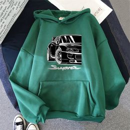 Anime Initial D Drift Hoodie Japanese AE86 Hoodies Sweatshirt Print Trend Men Clothes Hip-Hop Male Crewneck Streetwear 220223