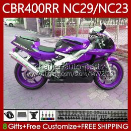 Bodywork For HONDA NC23 CBR400RR CBR400 RR 88-99 Body 66No.156 NC29 CBR 400 RR CC 1994 1995 1996 1997 1998 1999 400CC Dark Purple CBR 400RR 94 95 96 97 98 99 OEM Fairing Kit