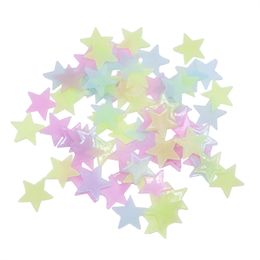 300pcs 3D Stars Glow In The Dark Wall Stickers Luminous Fluorescent Wall Stickers For Kids Baby Room Bedroom Ceiling Home