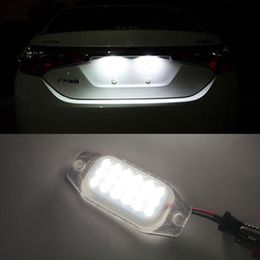 2Pcs For Toyota Land Cruiser Prado 2010 2011 2012 2013 2014 2015 2016 White LED License Plate Light Number Plate Lamp