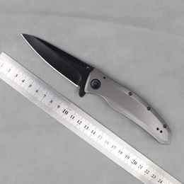 New 2200 Grid Assisted Knife 8Cr13Mov 58HRC Blade Steel Grey Handle Black Plain Edge EDC Pocket knives