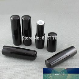 50pcs New Arrival 4g Lip Balm Tubes Empty Black Lip Stick Tube DIY Lip Gloss Packing Container Free Shipping