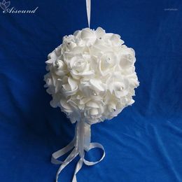 Decorative Flowers & Wreaths Aisound 9" Artificial Foam Rose Flower Balls Hanging Decoration Bouquet Wedding Centrepieces Marriage Part