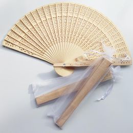 Other Home Decor Can Be Customized Carved Full Flush Wooden Fan Decoration Craft Small Gift Compact And Portable Hand Crank Dance
